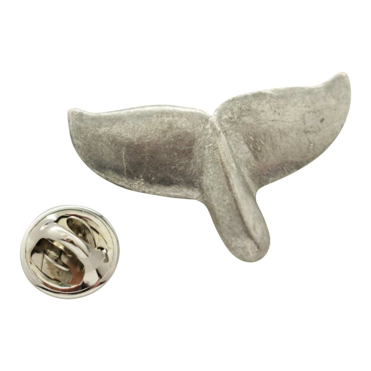Whale Tail Pin ~ Antiqued Pewter ~ Lapel Pin ~ Sarah's Treats & Treasures